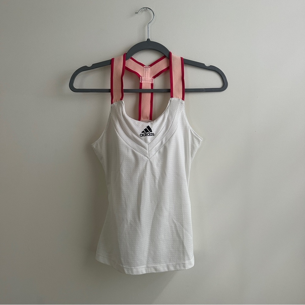 Adidas White Y Tank